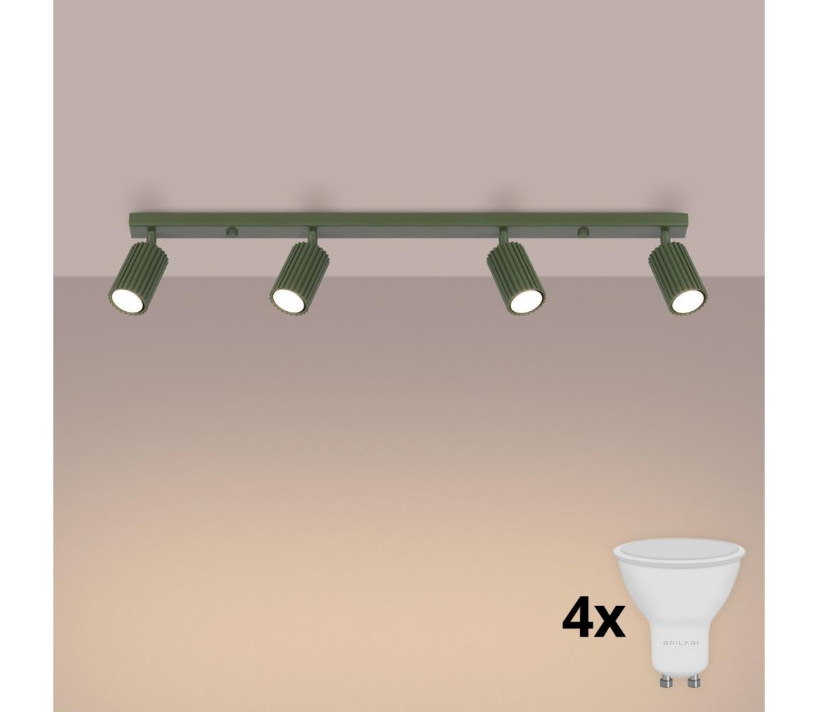 Brilagi - LED bodové svietidlo CRESTO 4xGU10/10W/230V zelené BR.1622