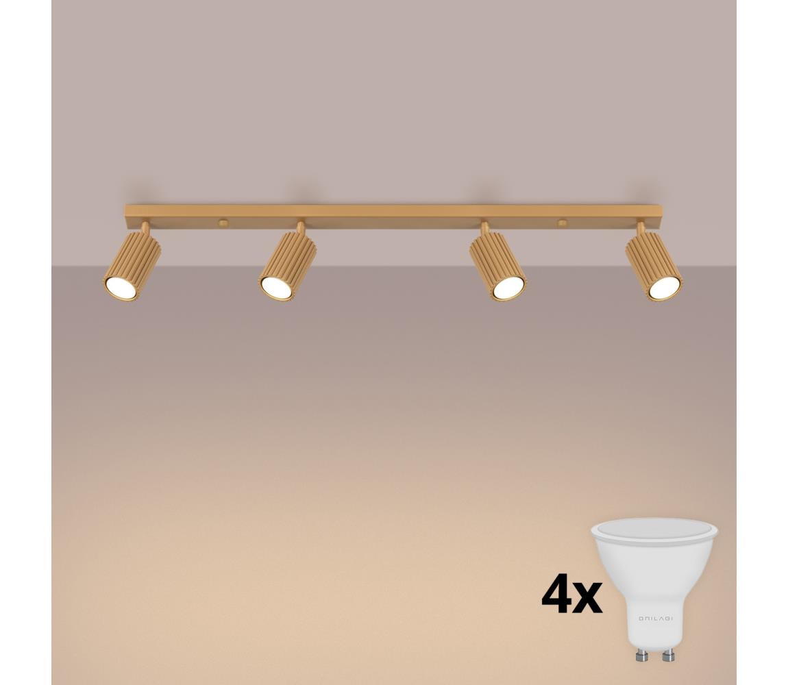 Brilagi - LED bodové svietidlo CRESTO 4xGU10/10W/230V zlaté BR.1565