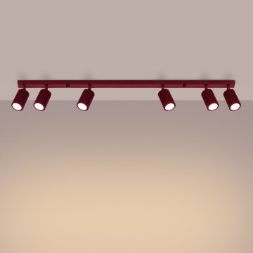 Brilagi - LED bodové svietidlo CRESTO 6xGU10/10W/230V bordové