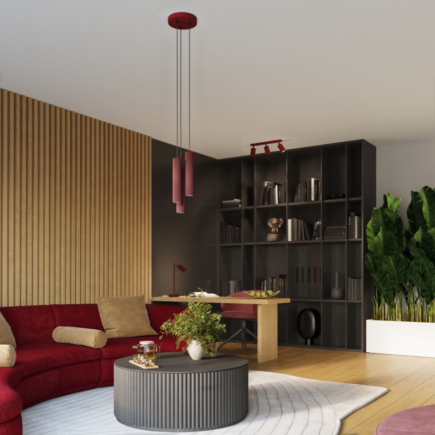 Brilagi - LED bodové svietidlo CRESTO 6xGU10/10W/230V bordové