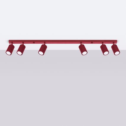 Brilagi - LED bodové svietidlo CRESTO 6xGU10/10W/230V bordové