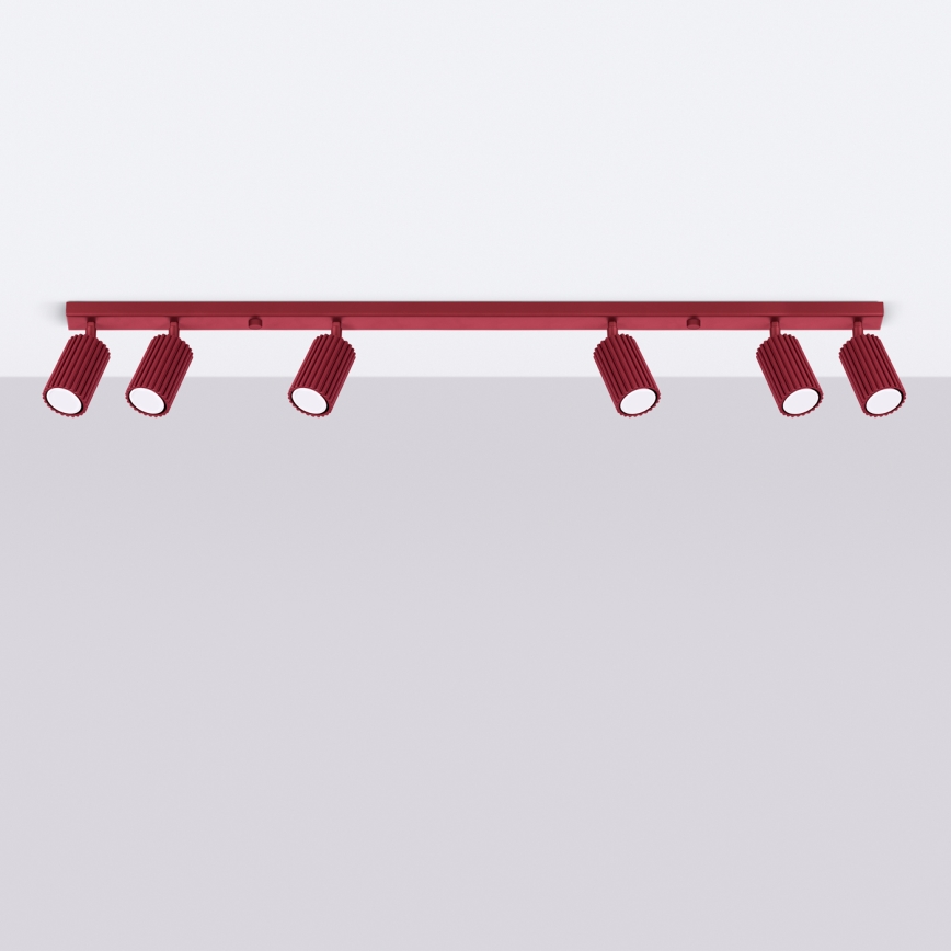 Brilagi - LED bodové svietidlo CRESTO 6xGU10/10W/230V bordové