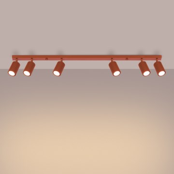 Brilagi - LED bodové svietidlo CRESTO 6xGU10/10W/230V červené