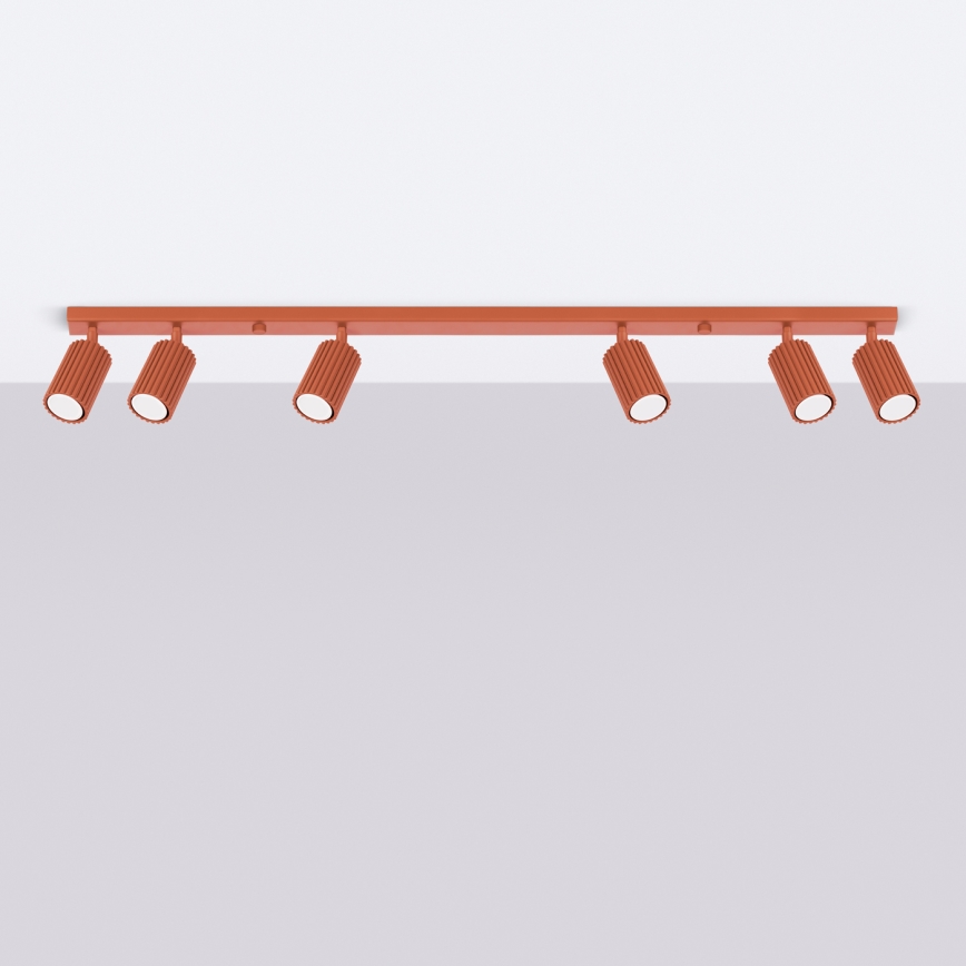 Brilagi - LED bodové svietidlo CRESTO 6xGU10/10W/230V červené