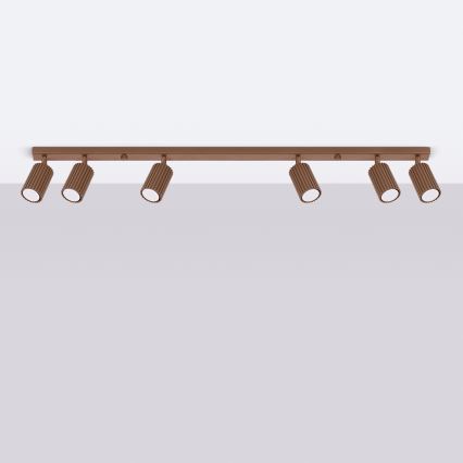 Brilagi - LED bodové svietidlo CRESTO 6xGU10/10W/230V hnedé