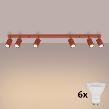 BRILAGI - LED Bodové svietidlo CRESTO 6xGU10/10W/230V oranžová