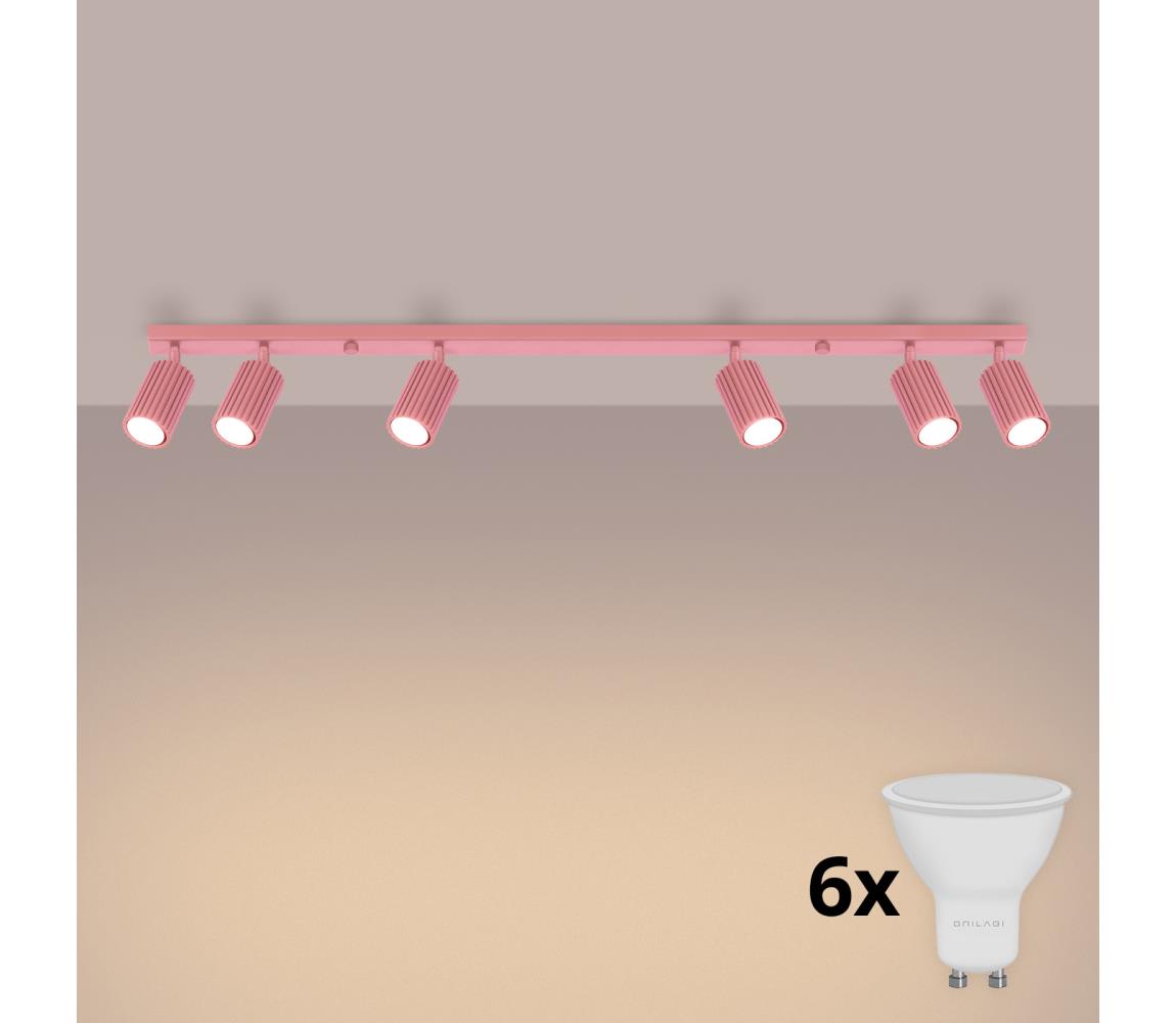 Brilagi - LED Bodové svietidlo CRESTO 6xGU10/10W/230V ružová BR.1938