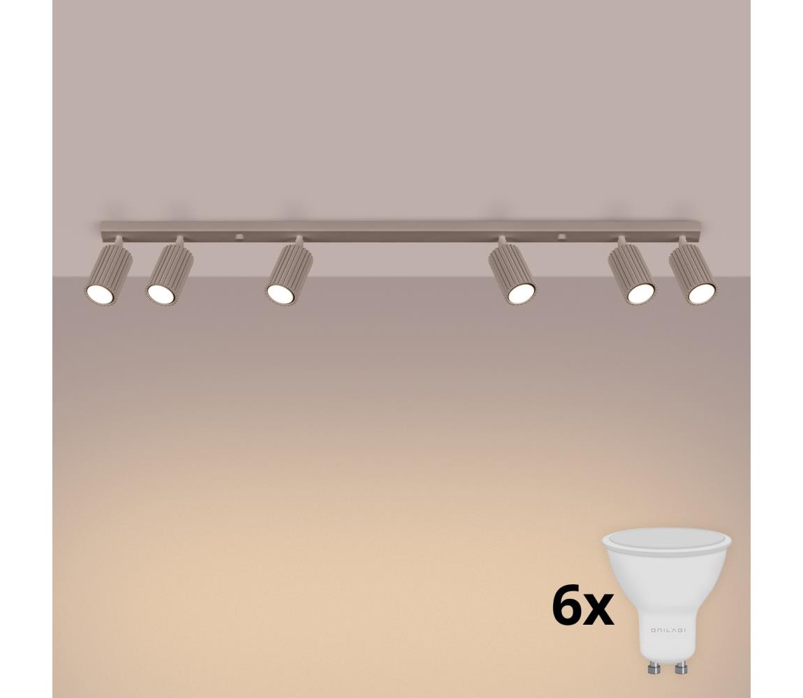 Brilagi - LED bodové svietidlo CRESTO 6xGU10/10W/230V taupe BR.1766