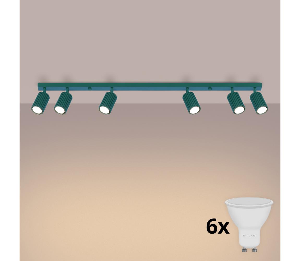 Brilagi - LED bodové svietidlo CRESTO 6xGU10/10W/230V tyrkysové BR.1951