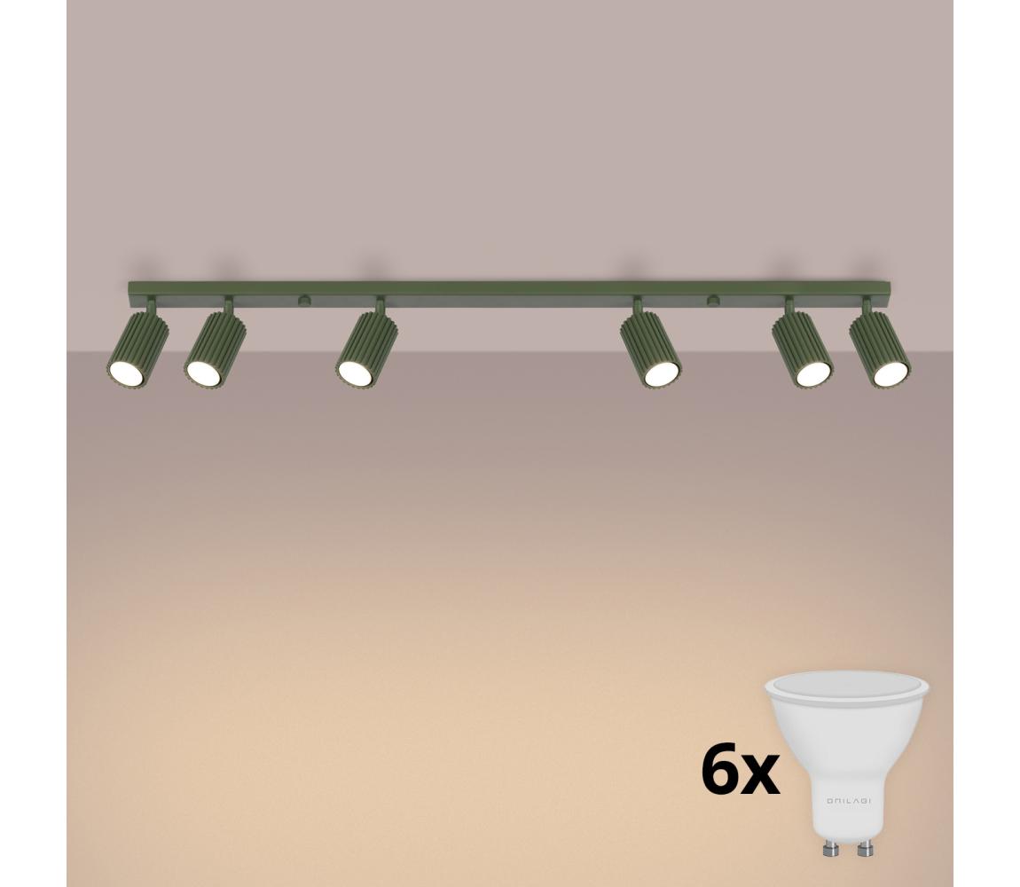 Brilagi - LED bodové svietidlo CRESTO 6xGU10/10W/230V zelené BR.1623