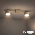 Brilagi - LED bodové svietidlo MONO 2xGX53/13W/230V béžové