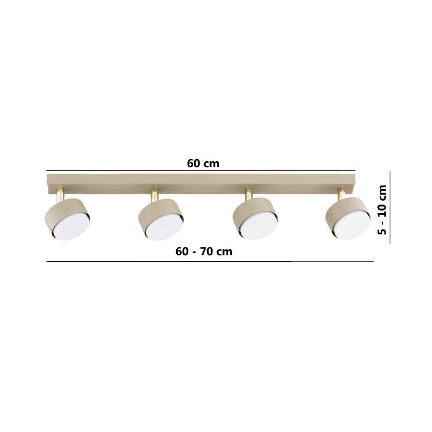 Brilagi - LED bodové svietidlo MONO 4xGX53/30W/230V béžové