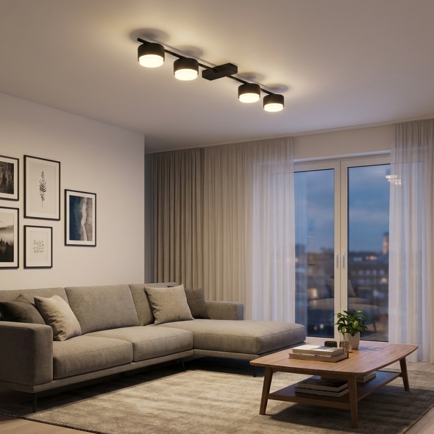 Brilagi - LED bodové svietidlo MONO 4xGX53/30W/230V čierna