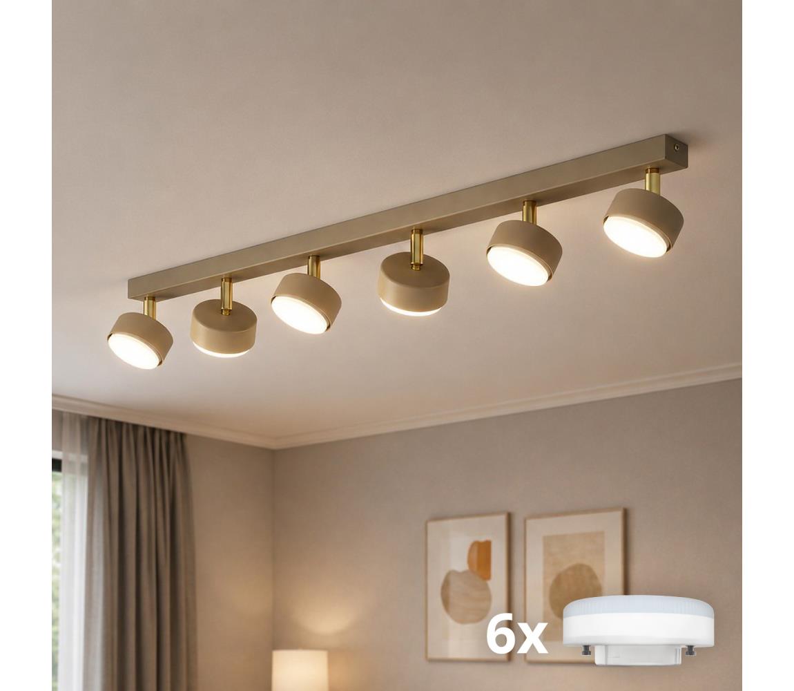 Brilagi - LED Bodové svietidlo MONO 6xGX53/30W/230V béžová/zlatá 90-013B