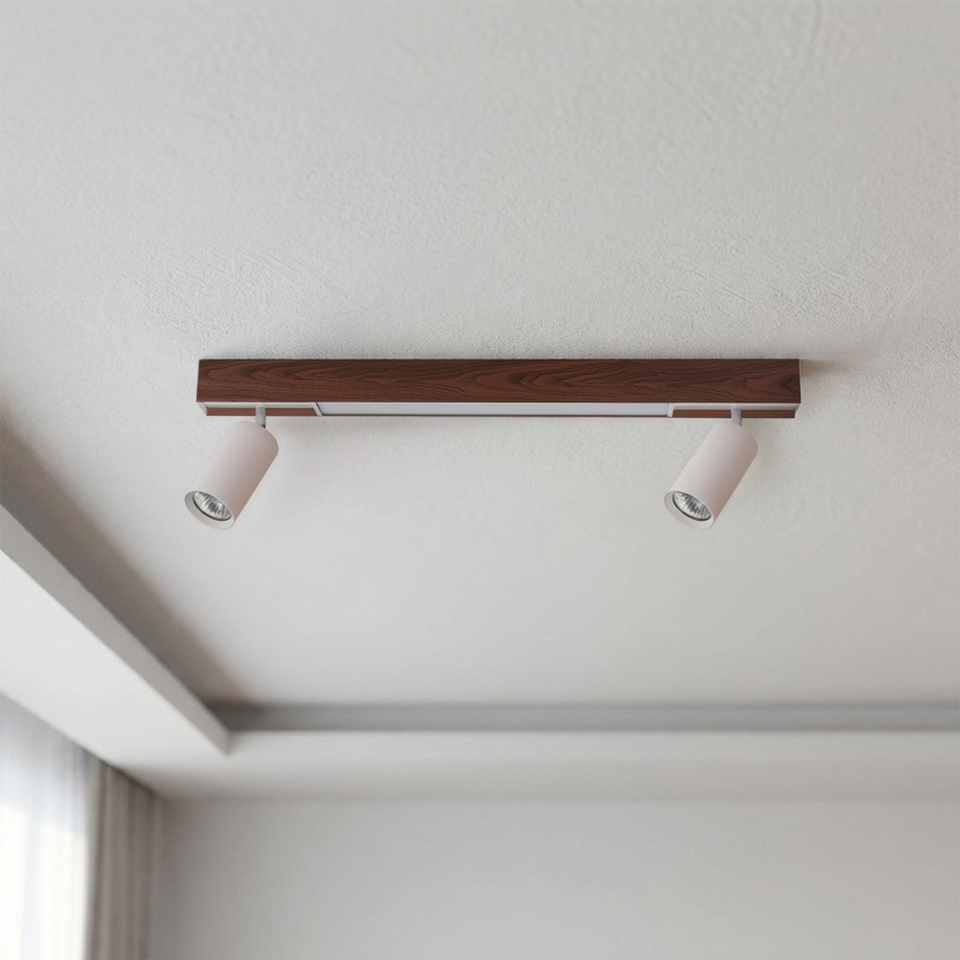 BRILAGI - LED Bodové svietidlo SELE 2xGU10/30W/230V + LED/15W biela/dekor čerešne