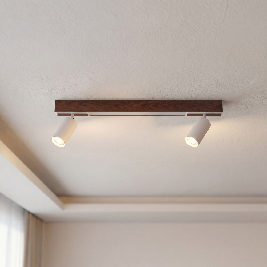 BRILAGI - LED Bodové svietidlo SELE 2xGU10/30W/230V + LED/15W biela/dekor čerešne