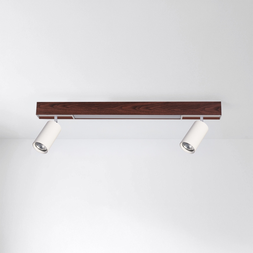 BRILAGI - LED Bodové svietidlo SELE 2xGU10/30W/230V + LED/15W biela/dekor čerešne