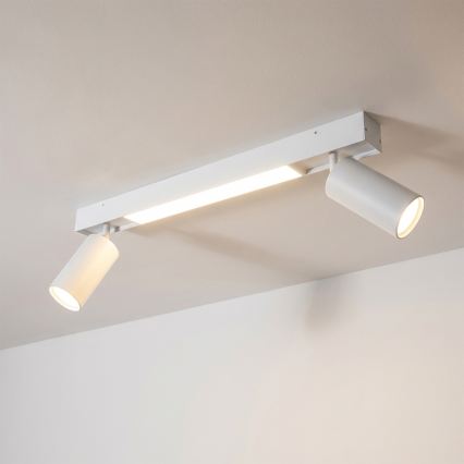 Brilagi - LED Bodové svietidlo SELE 2xGU10/30W/230V + LED/15W biela