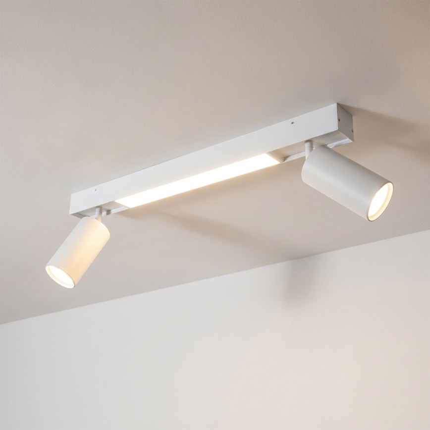 Brilagi - LED Bodové svietidlo SELE 2xGU10/30W/230V + LED/15W biela