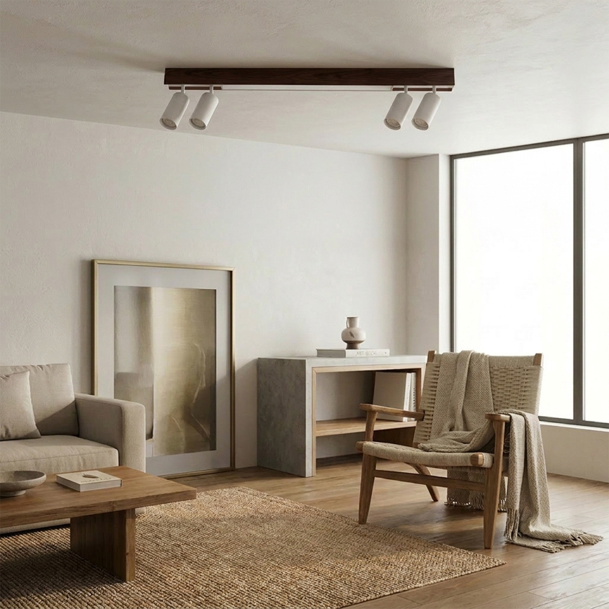 BRILAGI - LED Bodové svietidlo SELE 4xGU10/30W/230V + LED/20W biela/dekor čerešne