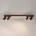 BRILAGI - LED Bodové svietidlo SELE 4xGU10/30W/230V + LED/20W čierna/dekor čerešne