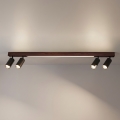 BRILAGI - LED bodové svietidlo SELE 4xGU10/30W/230V + LED/25W čierna/dekor čerešne