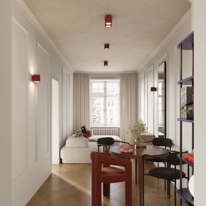 Brilagi - LED bodové svietidlo SFERA 1xGU10/10W/230V priemer 10 cm červená