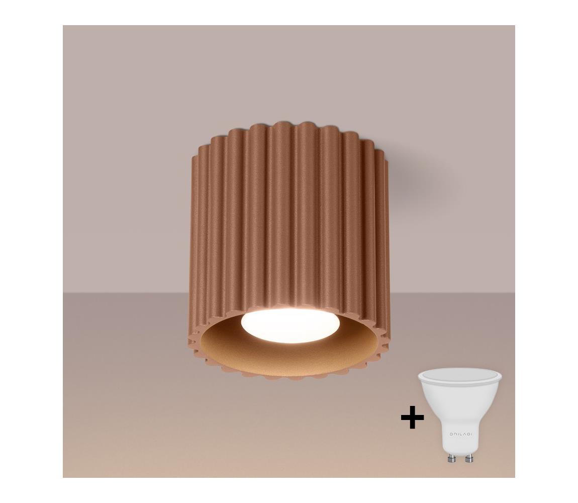Brilagi - LED bodové svietidlo SFERA 1xGU10/10W/230V, priemer 10 cm, hnedé BR.1804