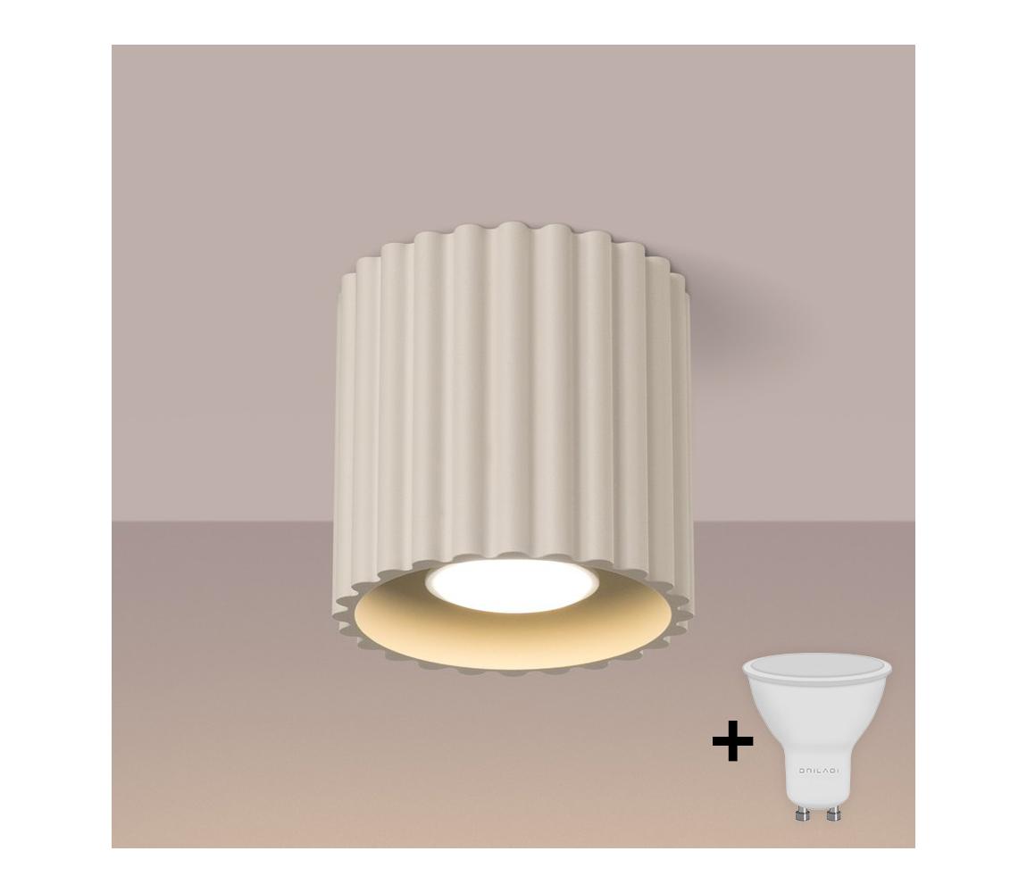 Brilagi - LED bodové svietidlo SFERA 1xGU10/10W/230V priemer 10 cm krémové BR.1789