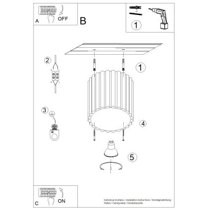 Brilagi - LED bodové svietidlo SFERA 1xGU10/10W/230V priemer 10 cm krémové