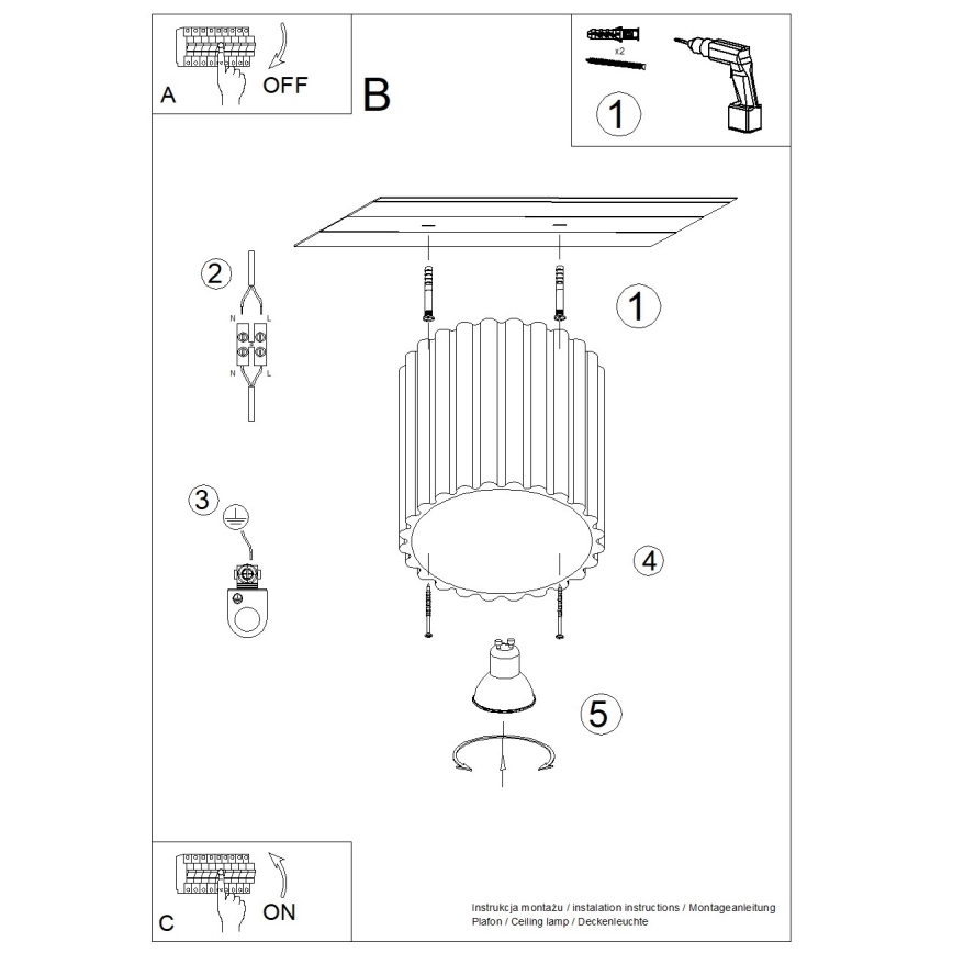 Brilagi - LED bodové svietidlo SFERA 1xGU10/10W/230V priemer 10 cm krémové