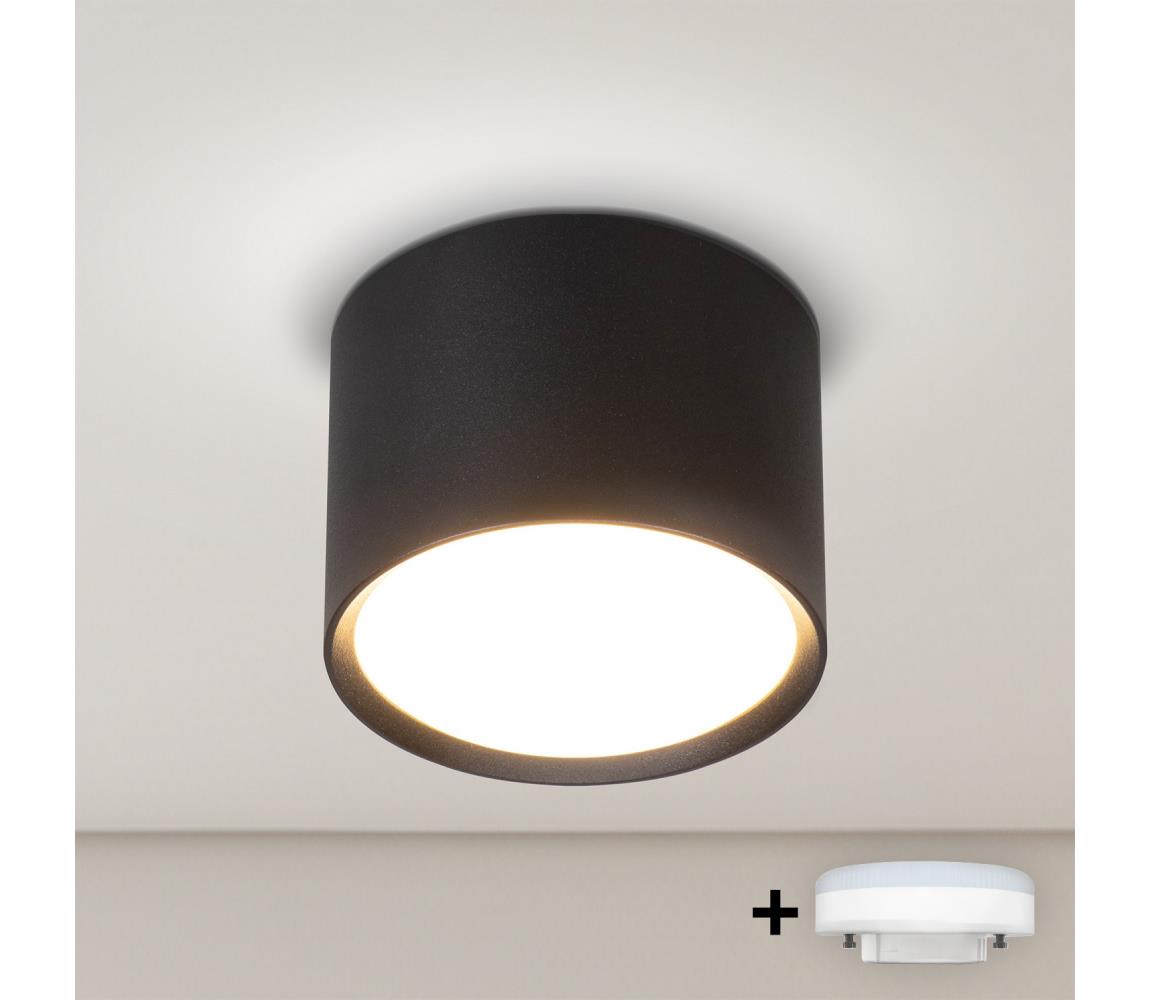 Brilagi - LED Bodové svietidlo SMOOTH 1xGX53/15W/230V čierne WO-GX-01-BLK-OEM