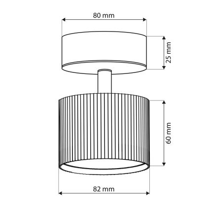 Brilagi - LED Bodové svietidlo STRIPY 1xGX53/15W/230V biela