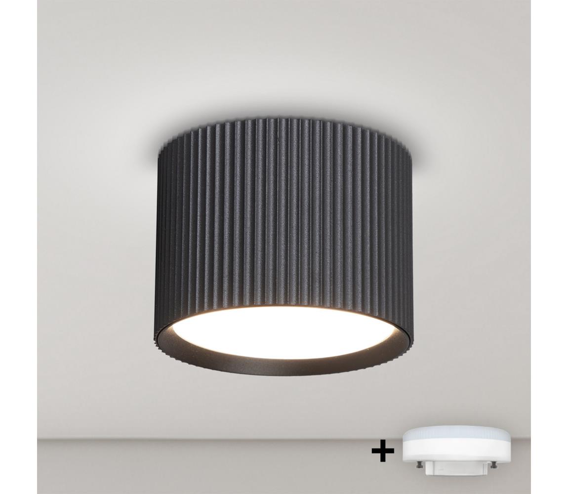 Brilagi - LED Bodové svietidlo STRIPY 1xGX53/15W/230V čierna WO-GX-04-BLK-OEM