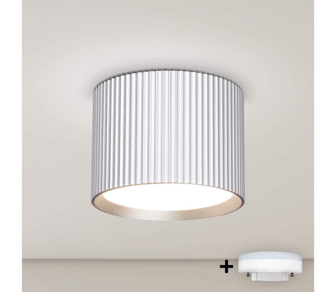 Brilagi - LED Bodové svietidlo STRIPY 1xGX53/15W/230V strieborné WO-GX-04-SLV-OEM