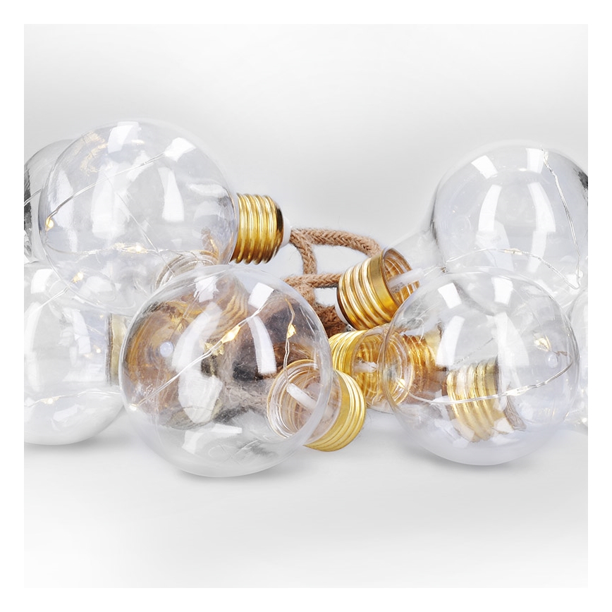 Brilagi - LED dekoratívny reťaz 10xLED/3xAA 1,8 m teplá biela