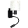 Brilagi - LED Detská flexibilná nástenná lampa BOBO 1xE27/25W/230V + LED/3W čierna/biela/zajačiky