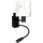 Brilagi - LED detská flexibilná nástenná lampa BOBO 1xE27/25W/230V + LED/3W čierna/biela/zajačiky