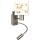 Brilagi - LED detská flexibilná nástenná lampa BOBO 1xE27/25W/230V + LED/3W matný chróm/biela/medvedíky