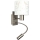 Brilagi - LED Detská flexibilná nástenná lampa BOBO 1xE27/25W/230V + LED/3W matný chróm/biela/zajačiky
