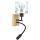 Brilagi - LED detská flexibilná nástenná lampa BOBO WOOD 1xE27/25W/230V + LED/3W dub/čierna/biela/modrá/medvedíky