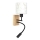 Brilagi - LED Detská flexibilná nástenná lampa BOBO WOOD 1xE27/25W/230V + LED/3W dub/čierna/biela/zajačiky