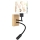 Brilagi - LED Detská flexibilná nástenná lampa BOBO WOOD 1xE27/25W/230V + LED/3W dub/čierna/biela/zvieratká