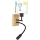 Brilagi - LED detská flexibilná nástenná lampa BOBO WOOD 1xE27/25W/230V + LED/3W dub/čierna/biela/zvieratká