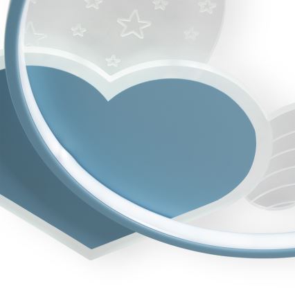 Brilagi - LED Detské stropné svietidlo LOVE LED/48W/230V 3000/4500/6000K modré