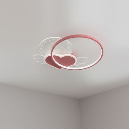Brilagi - LED detské stropné svietidlo LOVE LED/48W/230V 3000/4500/6000K ružová