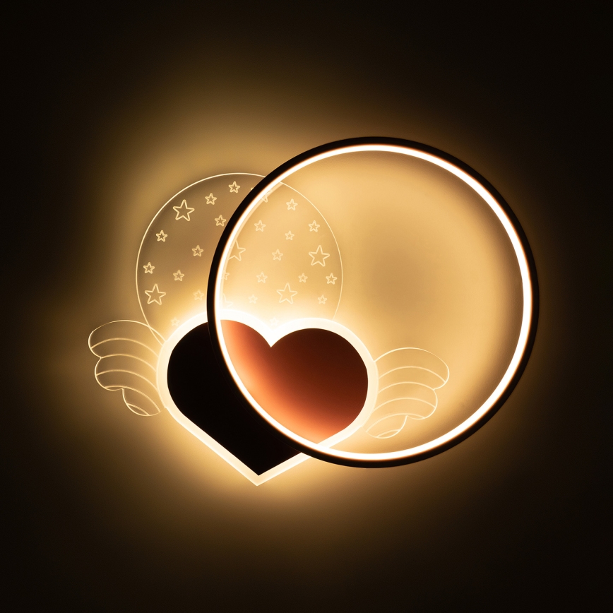 Brilagi - LED detské stropné svietidlo LOVE LED/48W/230V 3000/4500/6000K ružová