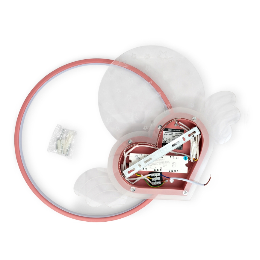 Brilagi - LED detské stropné svietidlo LOVE LED/48W/230V 3000/4500/6000K ružová