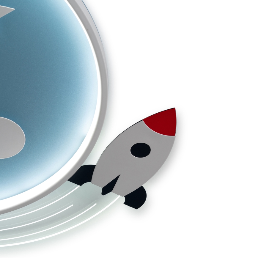 Brilagi - LED Detské stropné svietidlo STARSHIP LED/64W/230V 3000/4500/6000K modré