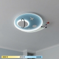 Brilagi -LED Detské stropné svietidlo STARSHIP LED/64W/230V 3000/4500K modré
